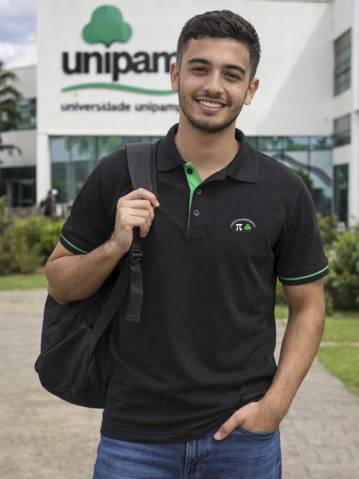 Polo Masculina Preta
