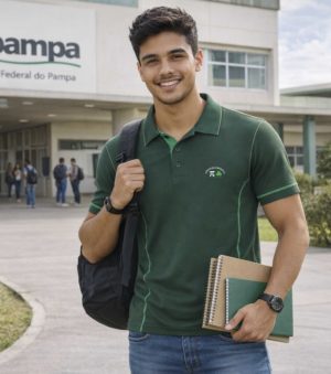 Polo Masculina Verde