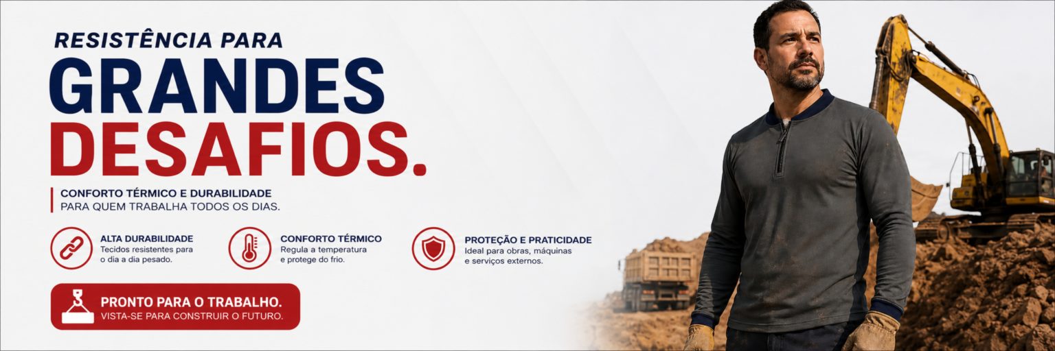 Resistência para grandes desafios: uniformes para o trabalho pesado.